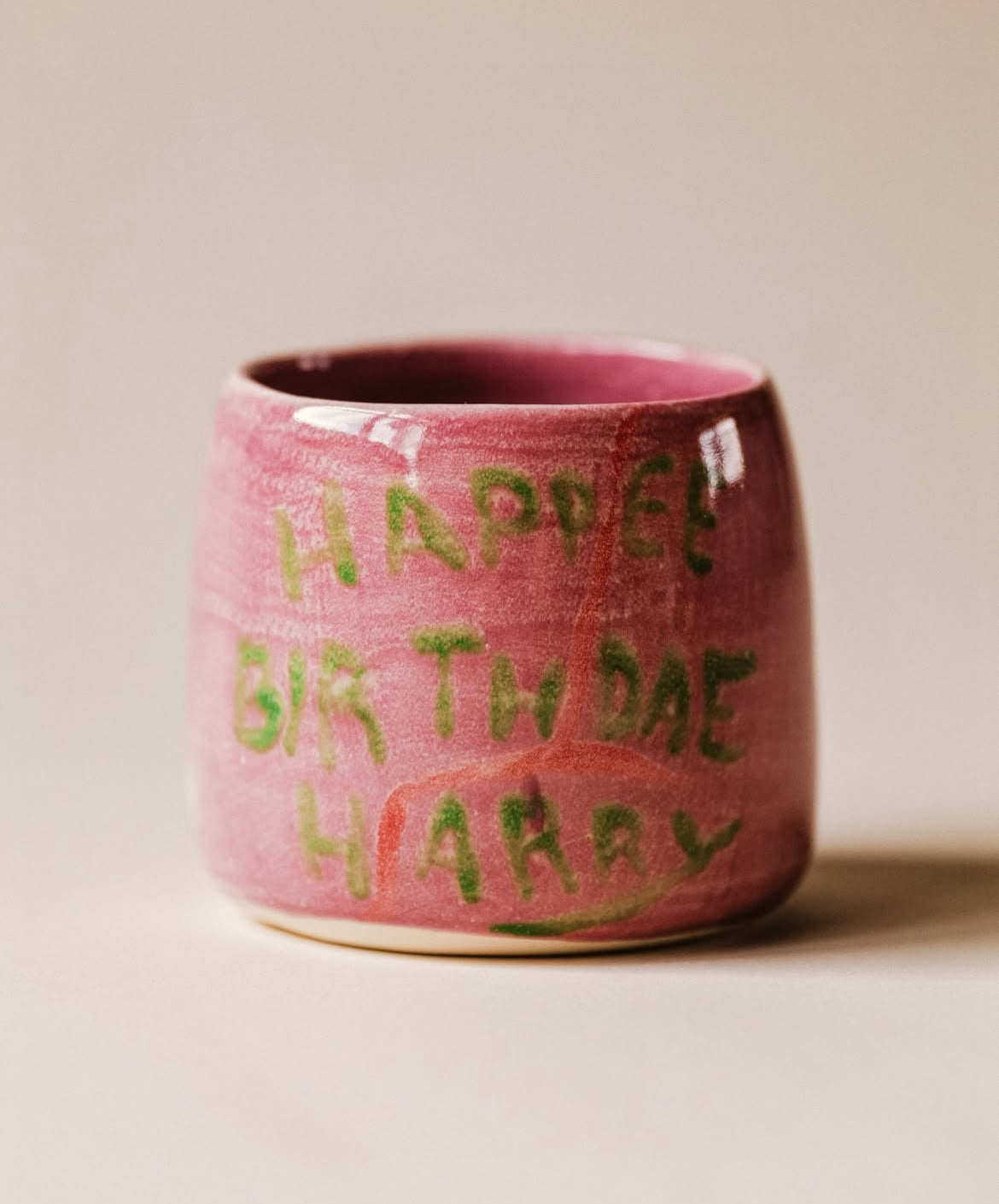 MADE TO ORDER: Happee Birthdae Harry Cup